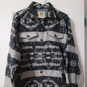 NEW Scully Men's Aztec Button Down Shacket
